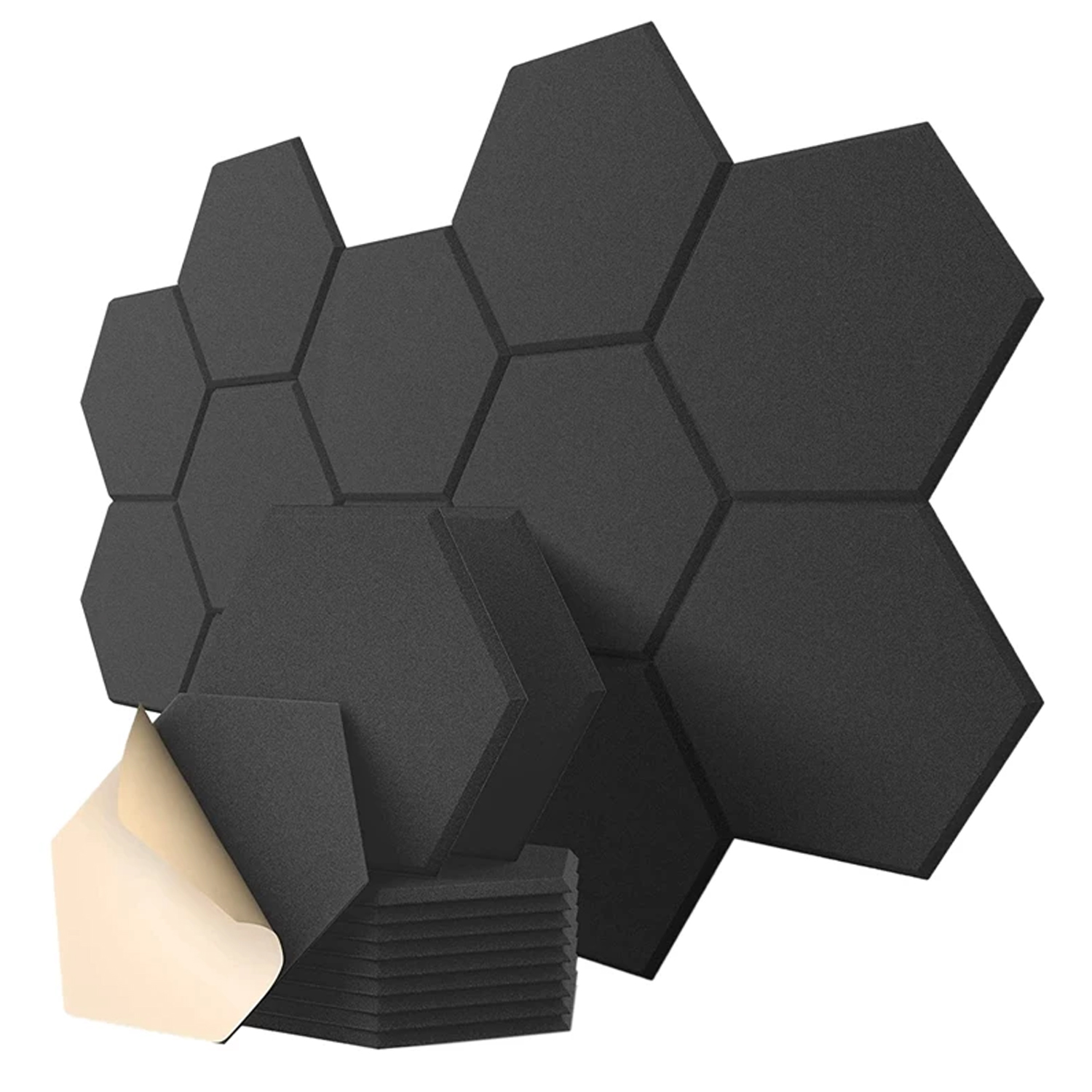 Felt Polyester Decorative Hexagon Wall Soundproof Acoustic Panels