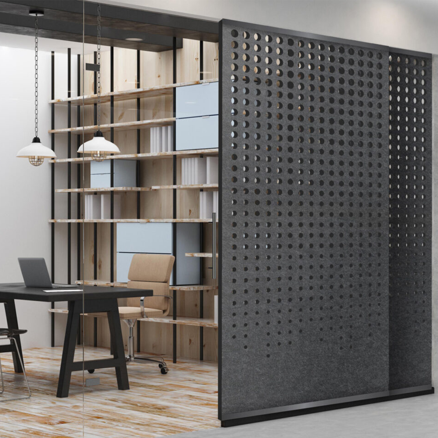 Sound Proofing Polyester Acoustic Privacy Partition Noise Reduce Hanging