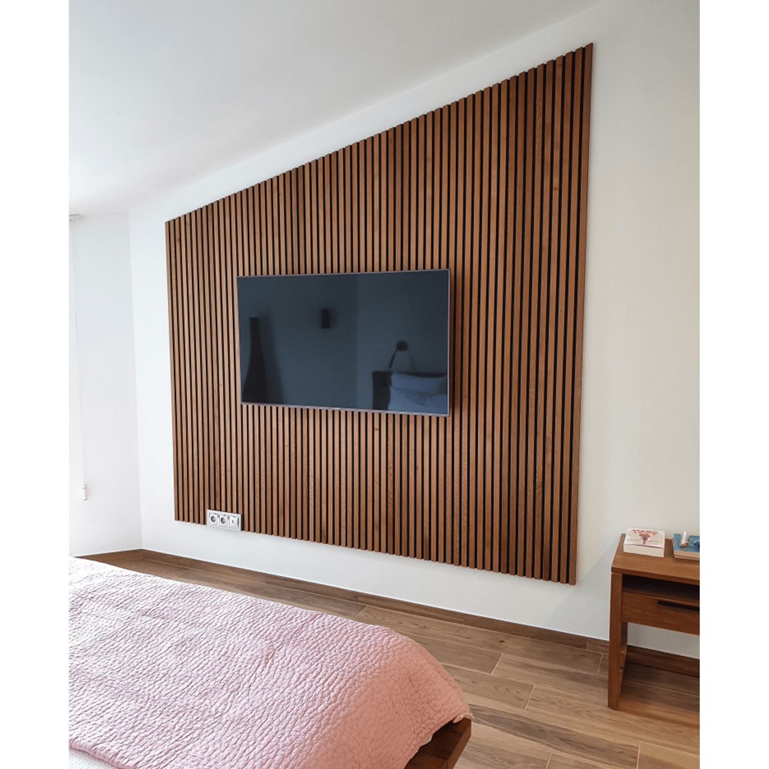 acoustic slat panel Fire Retardant Wooden Veneer