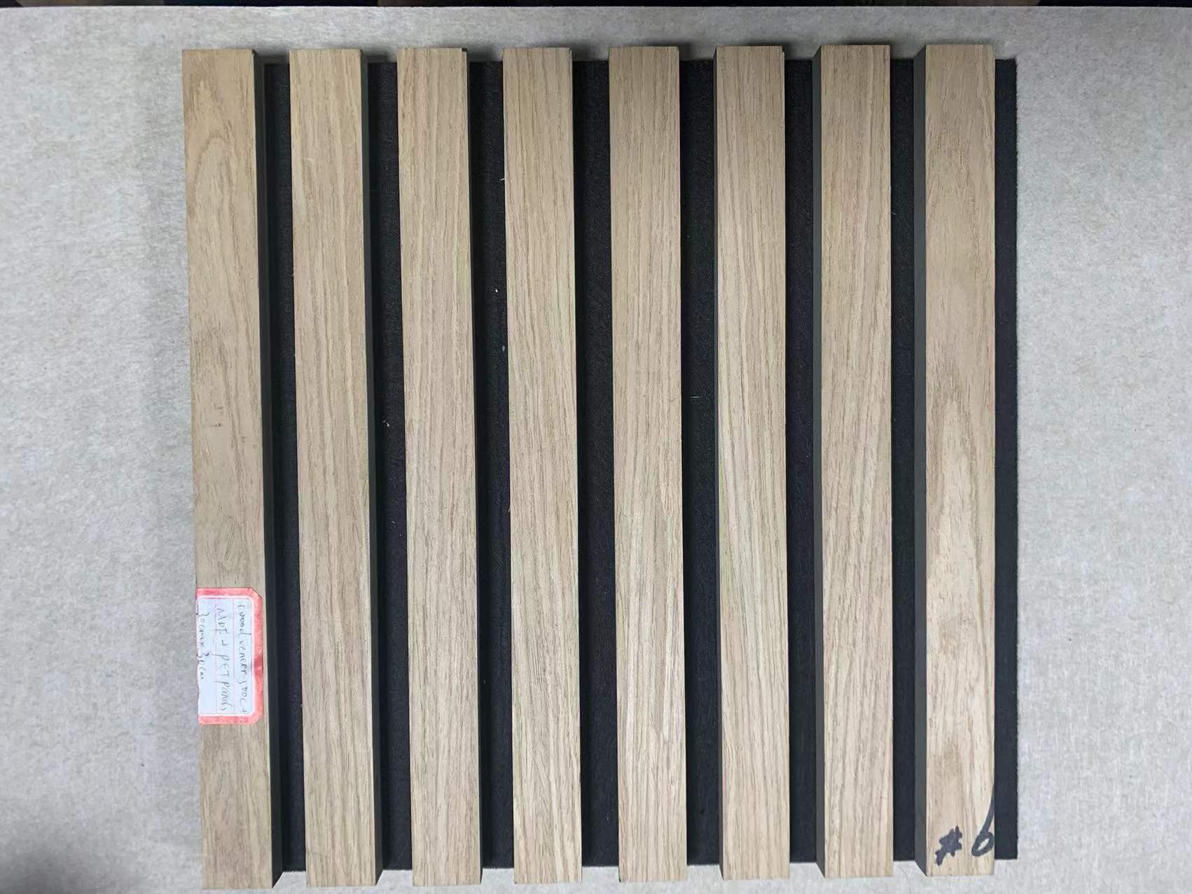 Insulation Fiber Customized PET Acoustic MDF Slat Pane