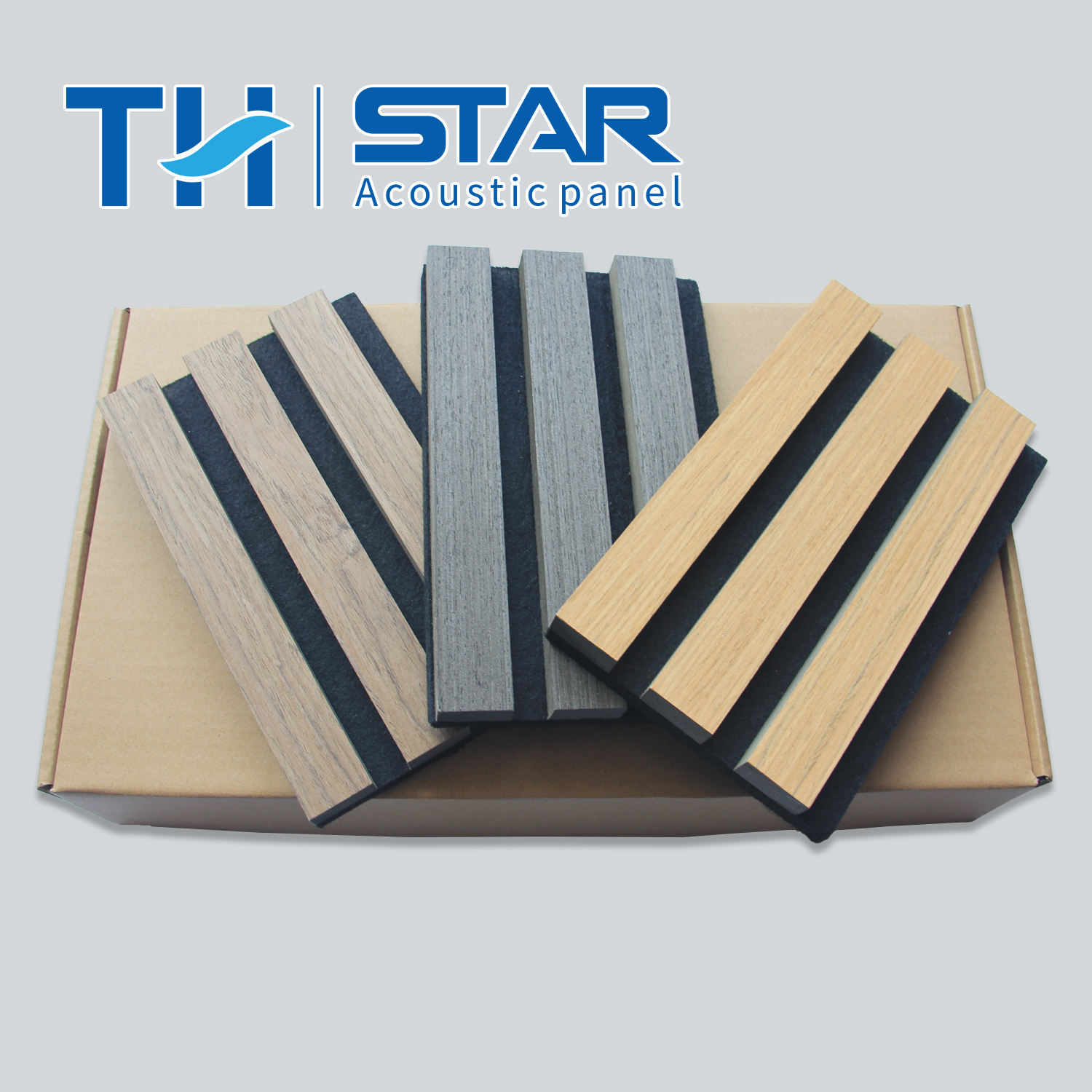 Slatted Wood Acoustic Panels for Indoor Soundproof