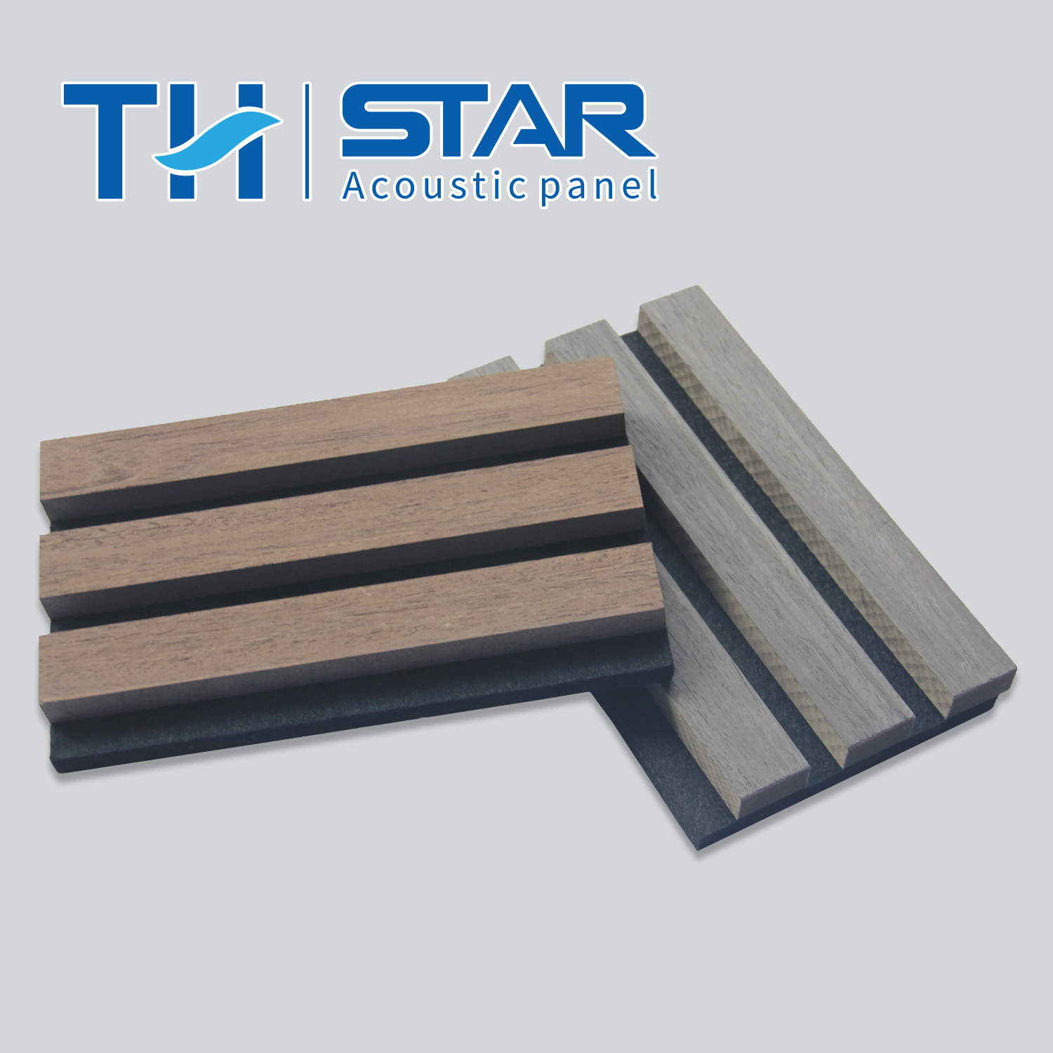 Wooden and Polyester Absorbing Slatted Panels 