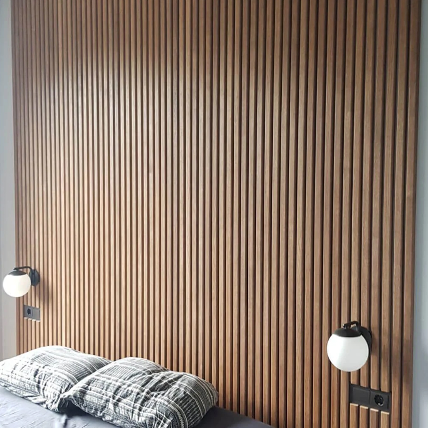 Sound-Absorbing Strip Slat Wood Acoustic Panel