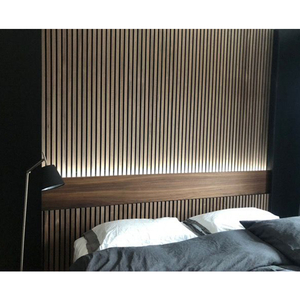 Home Wall Wood Veneer Panel Oak Slat