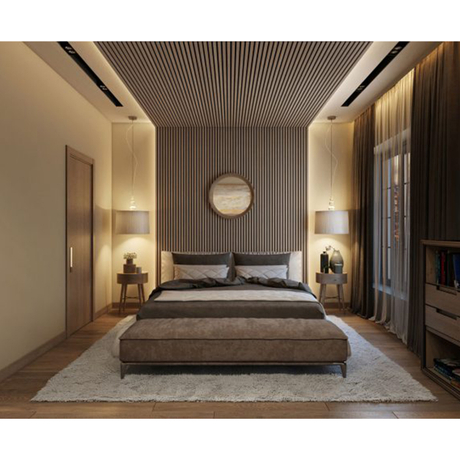 Pet Solid Wooden Slatted Acoustic Panel