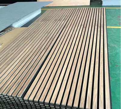Double Vacuum Customized PET Acoustic MDF Slat Pane