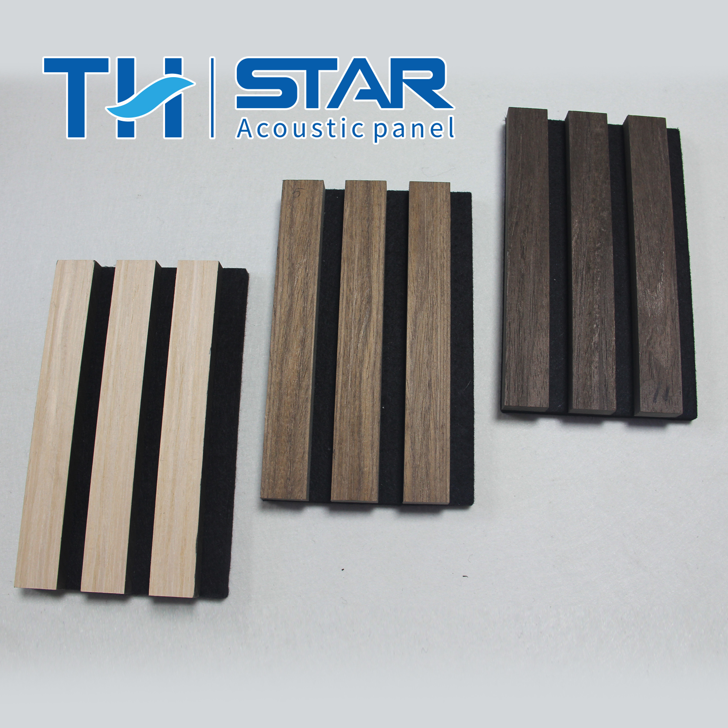 Wooden and Polyester Absorbing Slatted Panels 