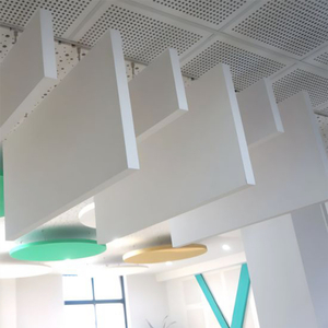 100% Recycled Polyester Fiber Pet Felt Acoustic Hanging Suspended Ceiling Baffle Panels Room Noise Cancelling Material