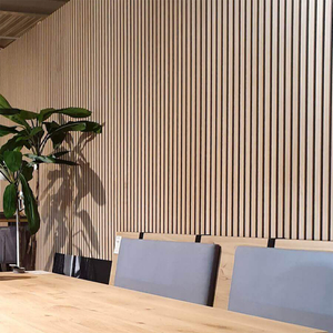 Slat Acoustic Wooden Polyester Panel