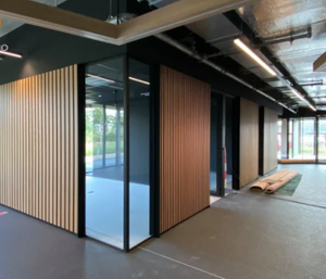 Soundproof Fiber Acoustic Slat Wall Panel Exterior