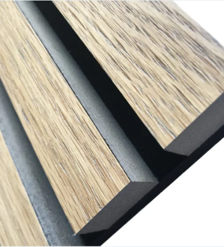 Insulation Sustainable Customized PET Acoustic MDF Slat Pane