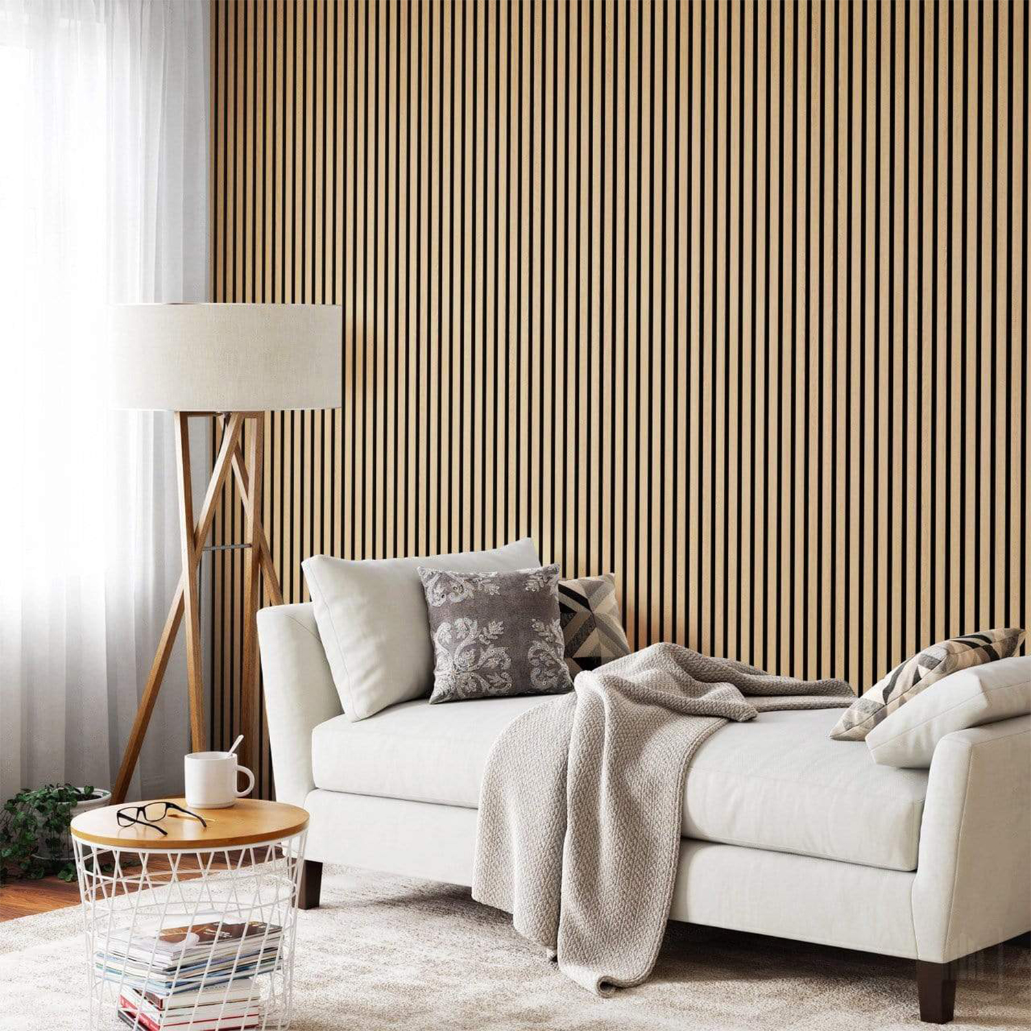 Factory Price Eco-friendly Acoustic Slat Wood Wall Panel