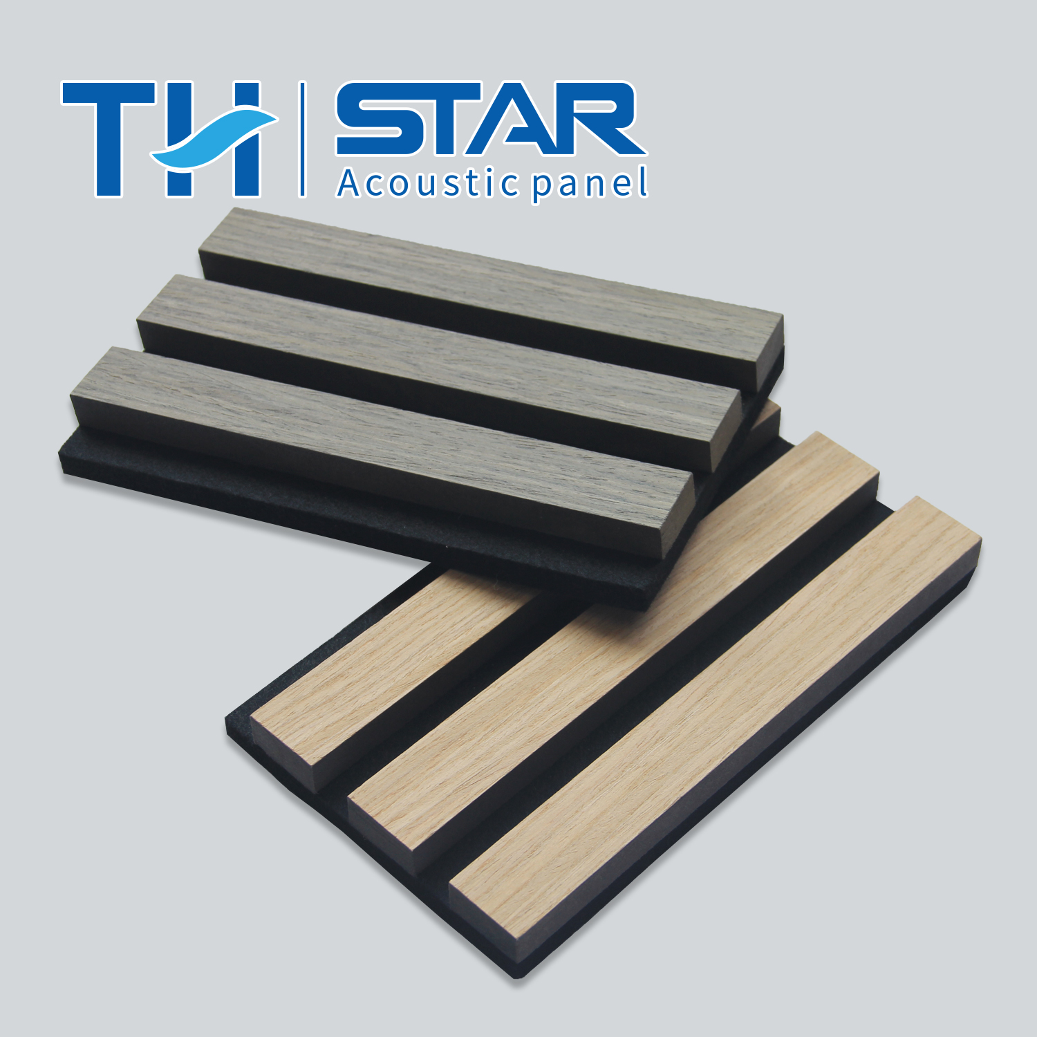 pet wood mdf veneer slat acoustic panels 