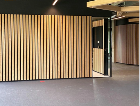 Soundproof Fiber Acoustic Slat Wall Panel Exterior