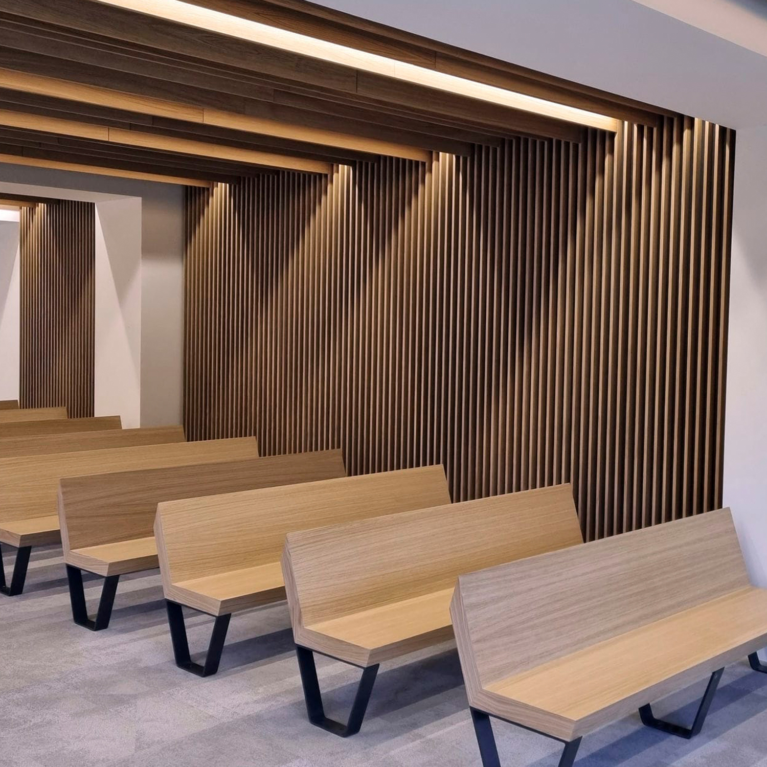 Factory Price Eco-friendly Acoustic Slat Wood Wall Panel