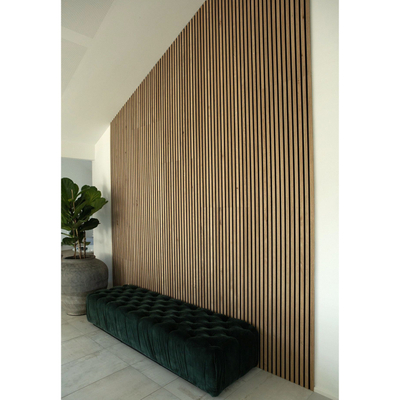 Grooved Wooden Wall Acoustic Panel for Bedroom