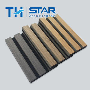 Slatted Wood Acoustic Panels for Indoor Soundproof