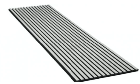 Fire Rated Fiber White PET Acoustic MDF Slat Pane