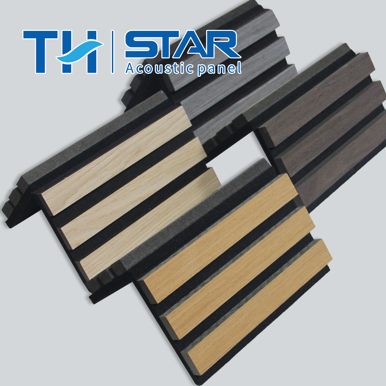 Wooden Slats Acoustic Wall Proof Pads for Studio