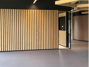 Fire Rated Portable Acoustic Slat Wall Panel for Walls