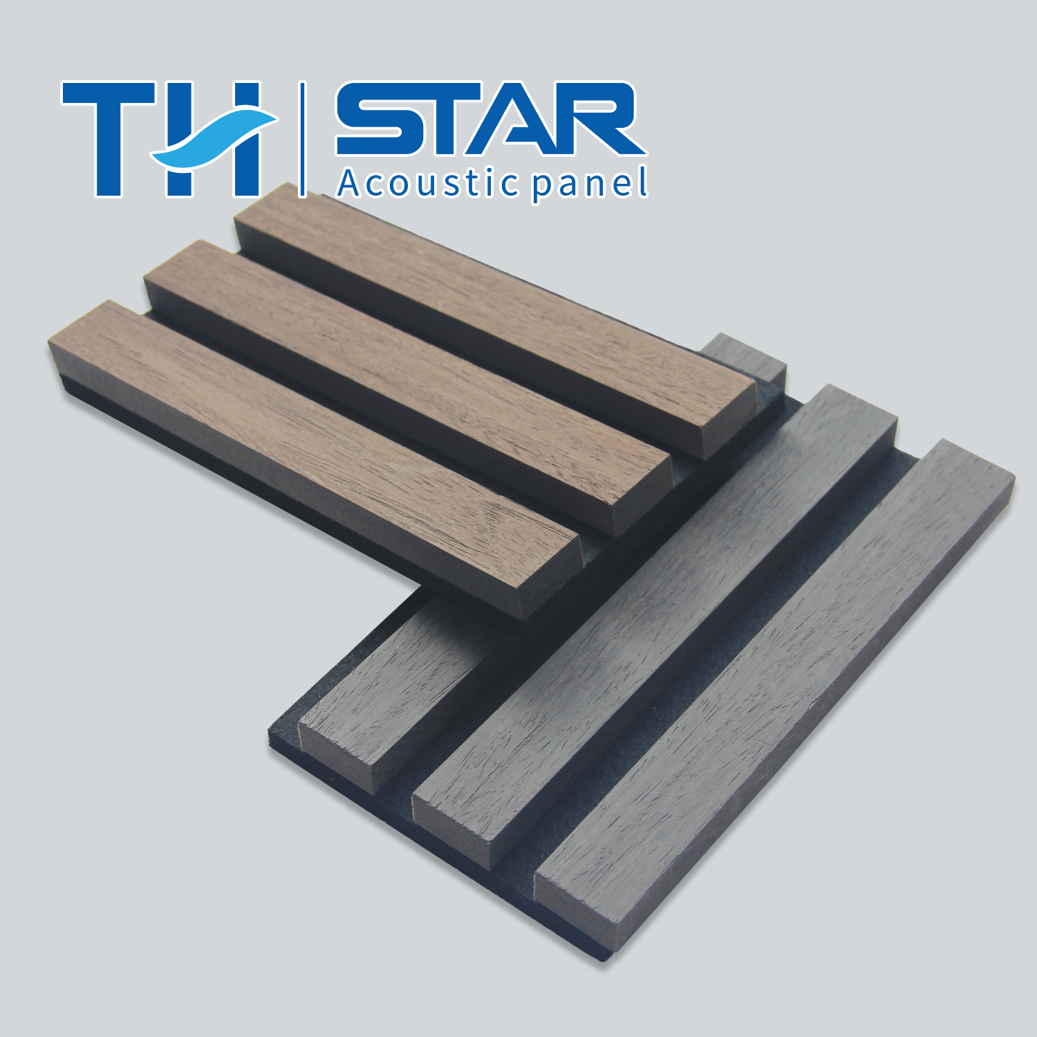  Soundproof Polyester Pet Acoustic Slatted Wood Wall Panel