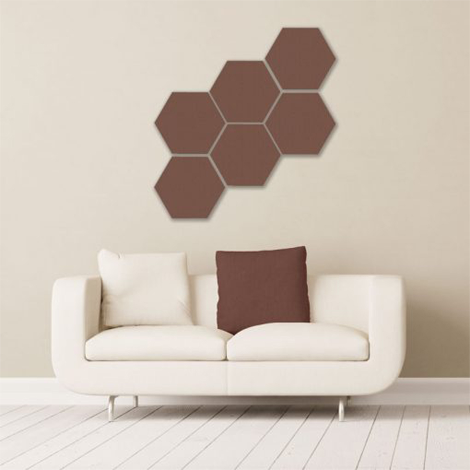 NUOBESTY 40 Pcs Felt Wall Stickers Cork Boards for Walls Soundproofing Felt  Panels Hexagon Pin Board Decorative Board Acoustic Felt Panels Hexagon