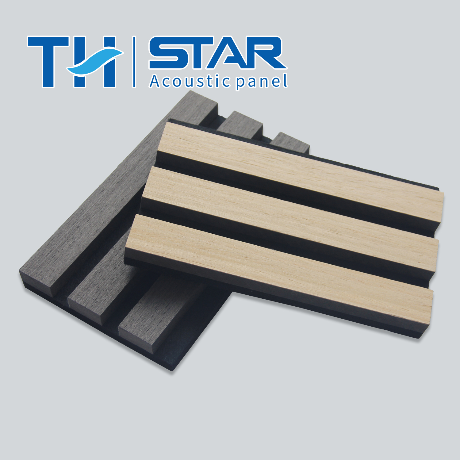  Wood Veneer MDF Wood Slat Acoustic Panels